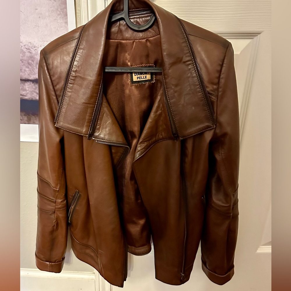 Leather jacket XS petite